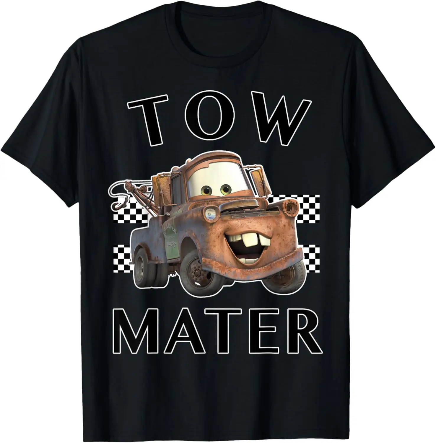 

MINISO X Disney Pixar Cars Tow Mater Футболка с рисунком Футболка