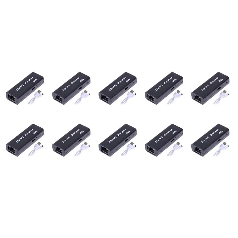 Stylish-10X Mini Portable 3G/4G Wifi Wlan Hotspot Wifi Hotspot 150Mbps RJ45 USB Wireless Router With USB Cable