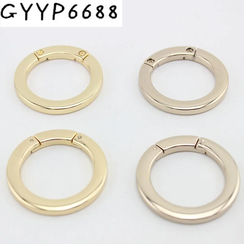 10-30pcs 10pcs 32mm 25mm High quality  flat edge Detachable round rings screw alloy metal O-ring for bags straps belts connect