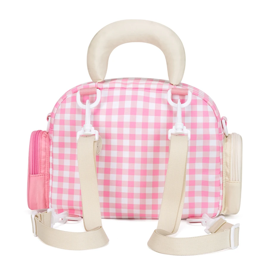 Cute Cartoon Ita Bag Kawaii Plaid Display Tote Bags Backpack Students Travel Commuting Storage Bag Women's Bag Kawaii Backpack
