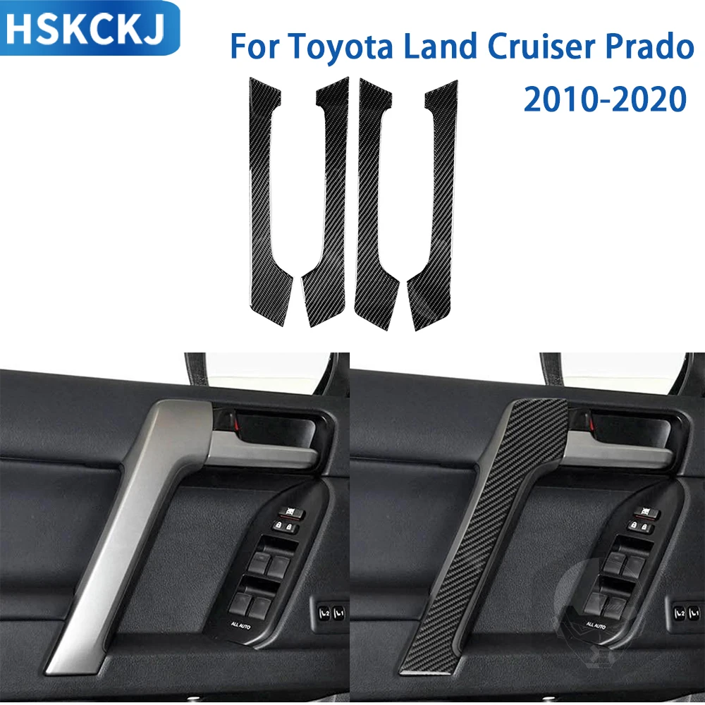 

For Toyota Land Cruiser Prado FJ 2010-2020 Accessories Interior Door Armrest Panel Trim Sticker Car Modification