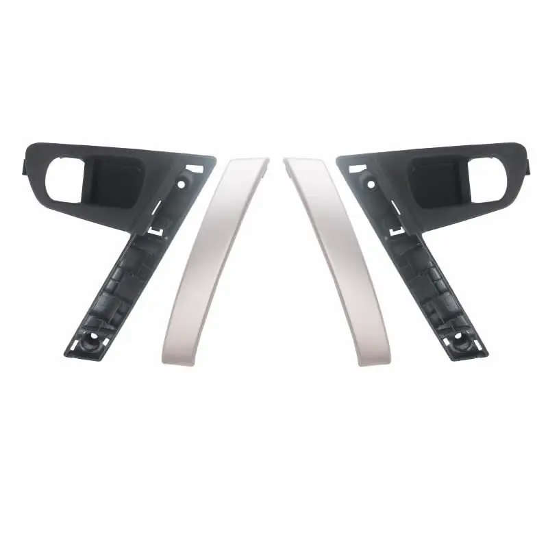 

AADD-Black Silver Car Inside Door Handles Left Right Set Part For Nissan QASHQAI J10 2007-2015 80944-JE50A 80945-JE50A