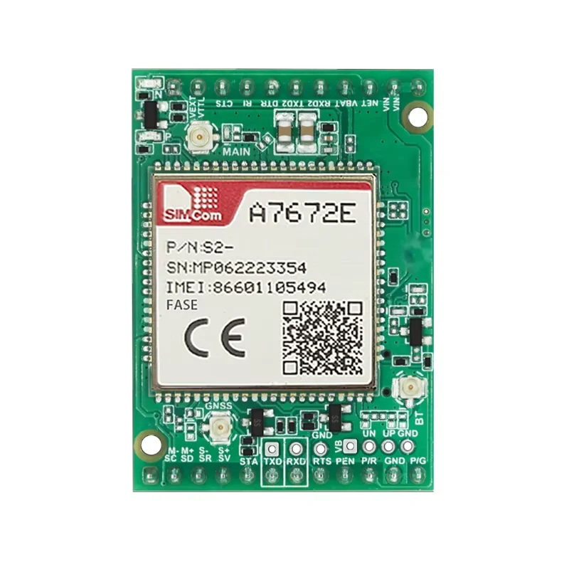 SIMCom A7672E FASE LTE Cat 1-Modul 4G-Kernplatine Entwicklungsplatine Unterstützung GPS A7672