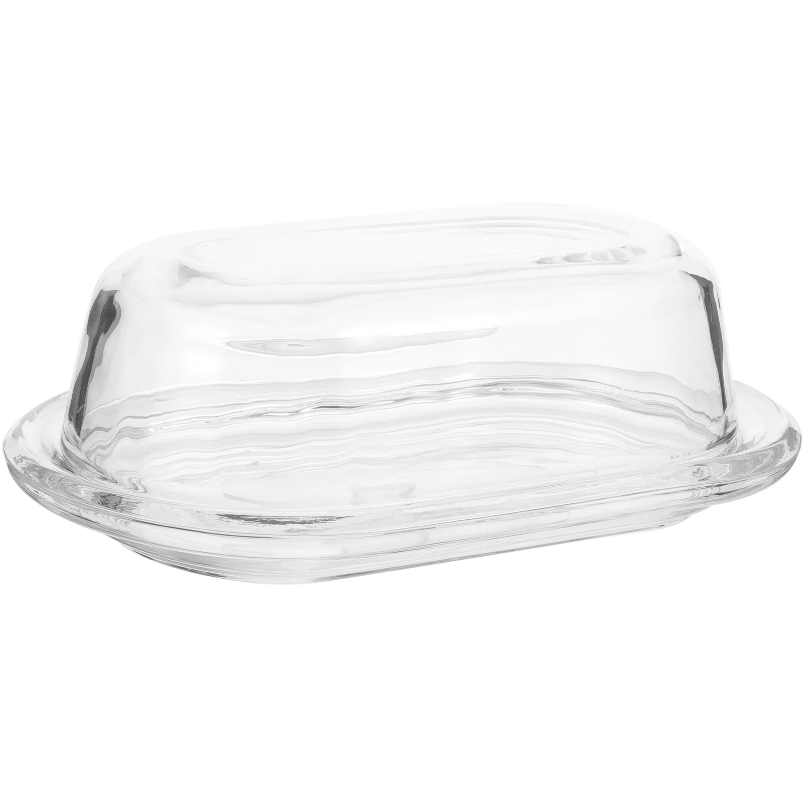

Large Transparent Butter Dish Smooth Surface Easy Clean Lid for Cheese Storage Food Preservation Box Household Tableware