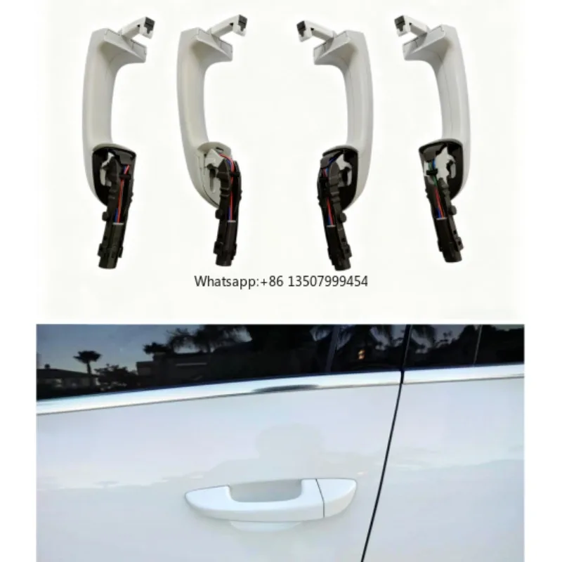

New Painted Plastic+Metal for Cayenne Car Door Handles 2011-2017 OE 95853120500/95853120600 Universal Fitment 1-Year