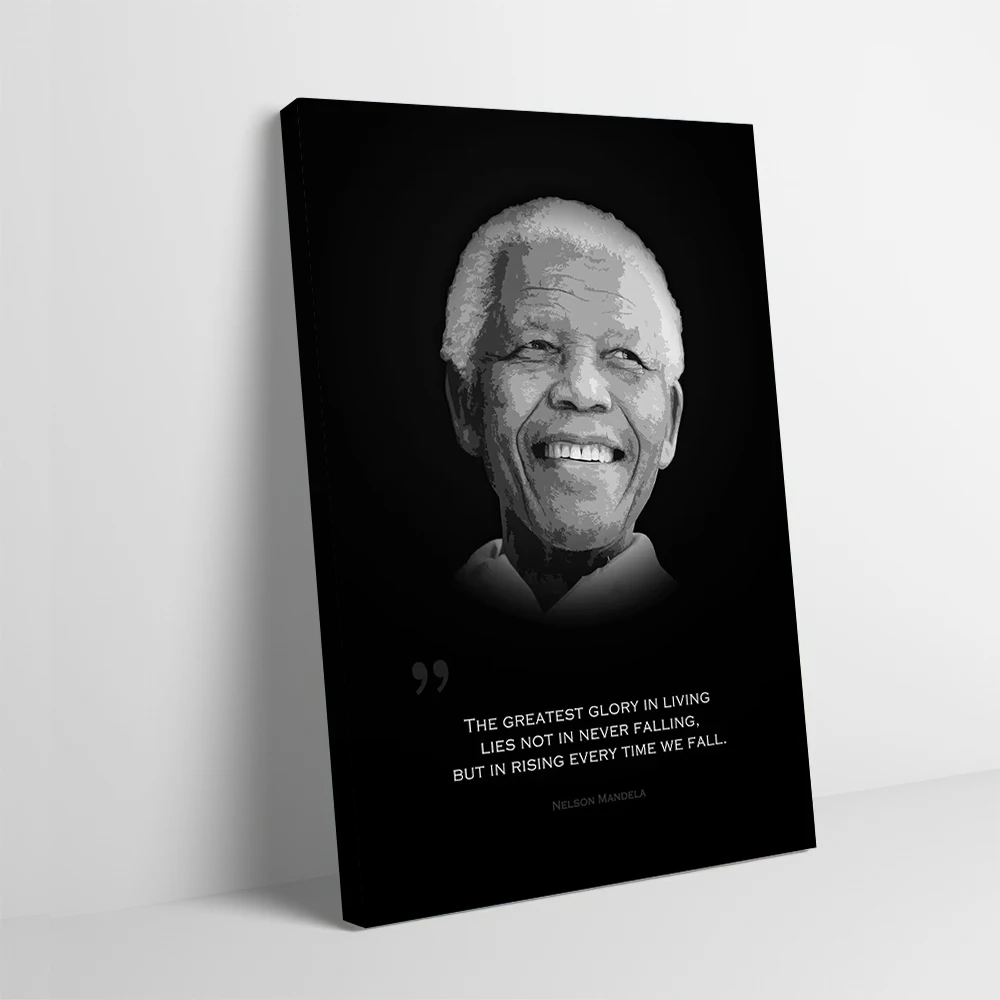 Nelson Mandela Poster Customizable Printed Canvas Painting for Pictures Wall Art Modern Home Decoration Luxury Bedroom Deco Room