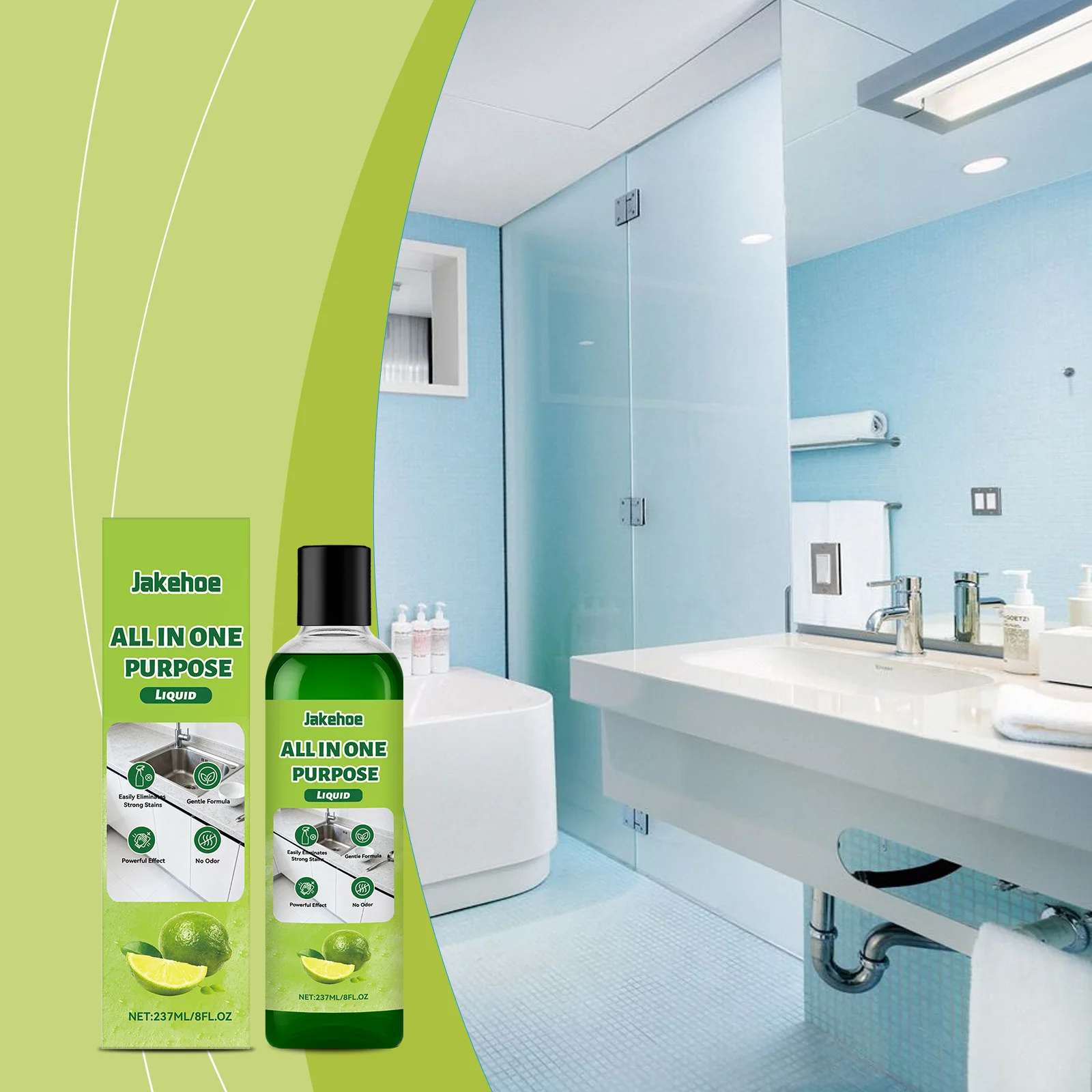 

Powerful Degreaser & All-Purpose Cleaner - Cuts Kitchen Grease, Bathroom Stains & Grime, Leaves Fresh & Odor-Free, Multi-Surface