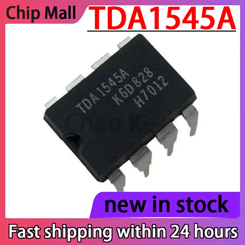 

10PCS New TDA1545A DIP8 Inline Stereo Continuous Calibration DAC