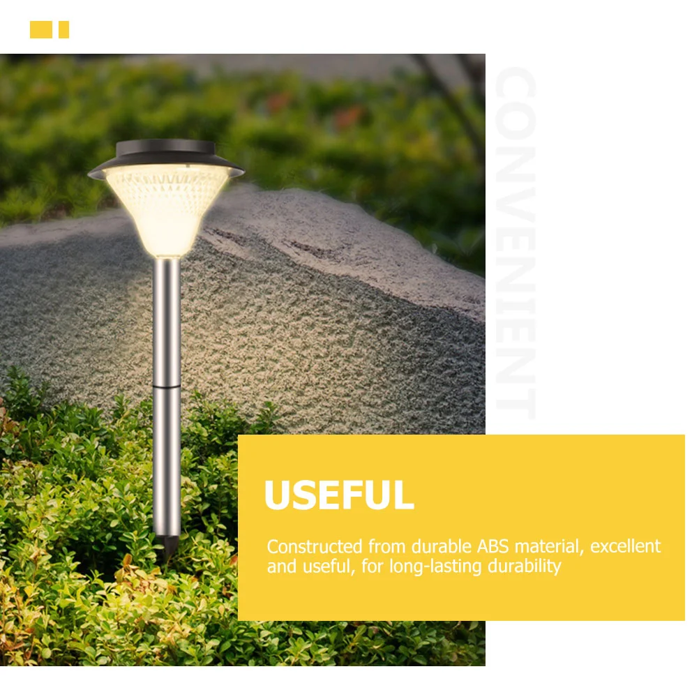 10 個ソーラーランプ Abs グランドネイルパイルライトステークス屋外フェンス交換部品ガーデン用品ブラック