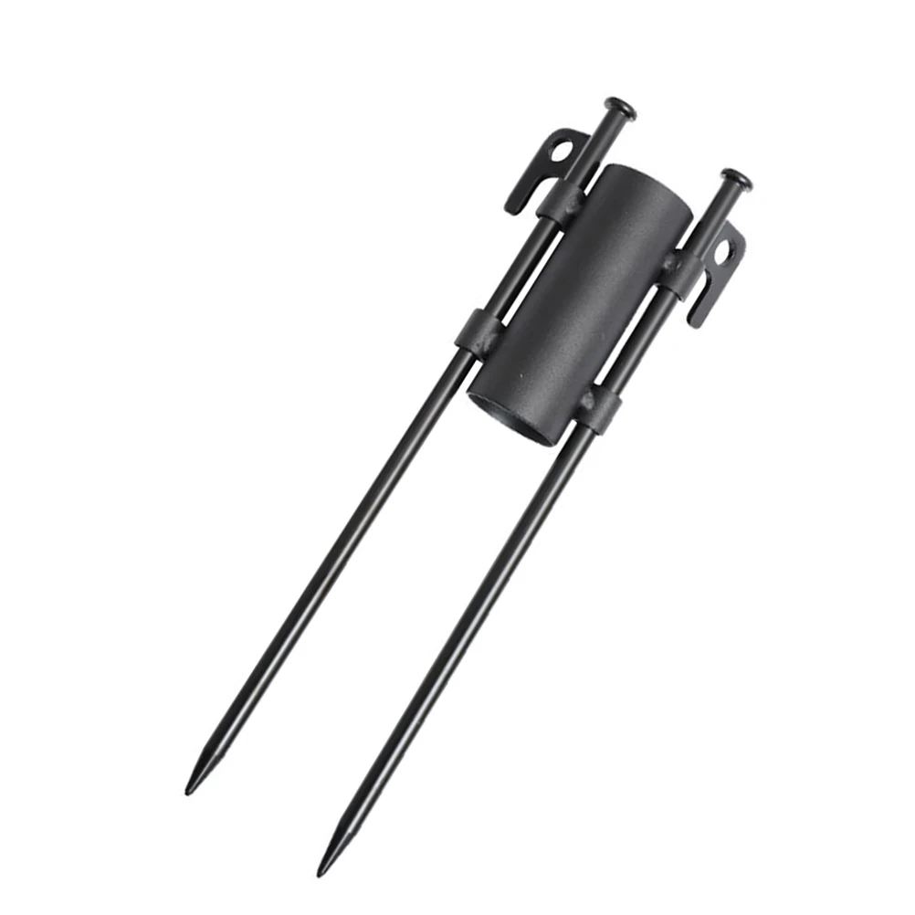 

1 set Tent Poles Metal Sturdy Rod Holder Portable Umbrella Stand Base Camping Outdoor Accessories Fishing Beach Anchor