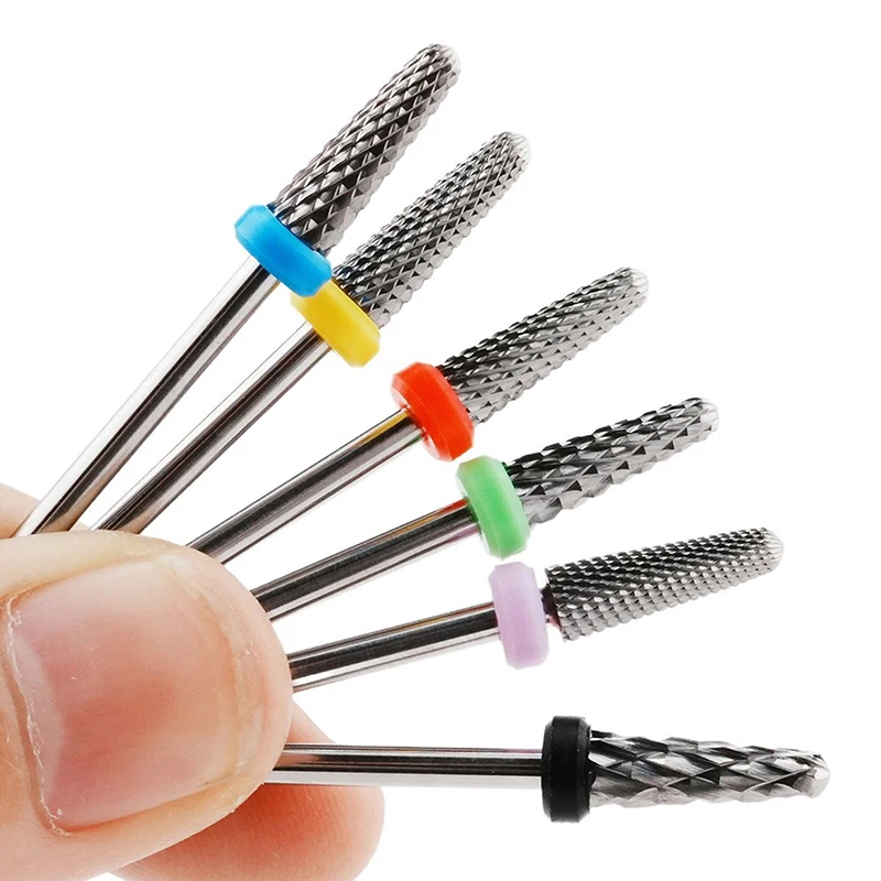 1Pc マニキュアタングステン鋼研削ヘッド研磨除去マニキュアツールトウモロコシヘッド角質研削盤アクセサリー