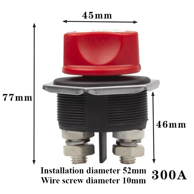 1 stks DC 12/24 V 50A-300A Auto Rally Batterij Schakelaar Disconnecter Power Isolator Afgesneden Schakelaar Kit Voor Vrachtwagen Auto Motor Boot