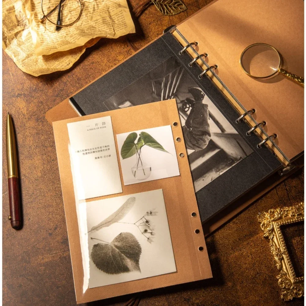 Retro DIY Photo Album with Gift Box Fan Collection Album for Concert Tickets Fan Meet-and-Greets Handmade Scrapbook Memoir