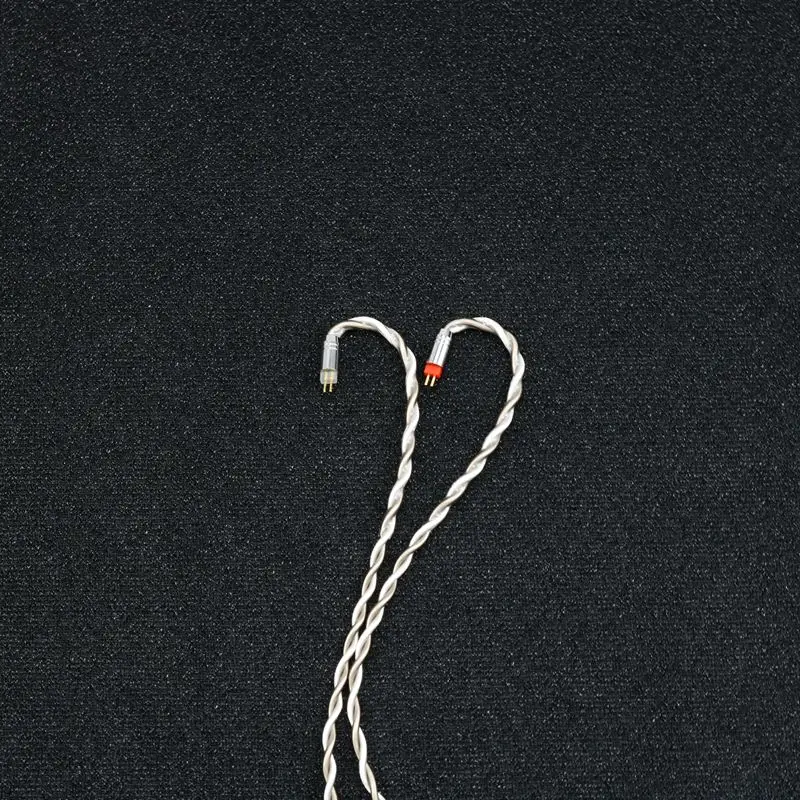 XINHS-Câble de mise à niveau pour écouteurs haut de gamme, cuivre plaqué argent, cristal unique, 4 cœurs, B01