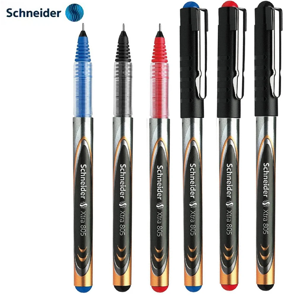 xtra de secagem rapida rollerball gel pen grande capacidade 05 mm material escolar papelaria de escritorio alemao pcs schneider805 01