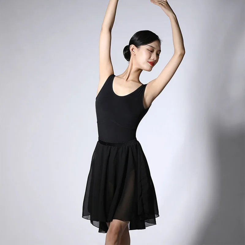 Mulher saias de balé dança tutu vestido ballet dança tule saia adulto trajes de ginástica respirável gaze saias de bailarina