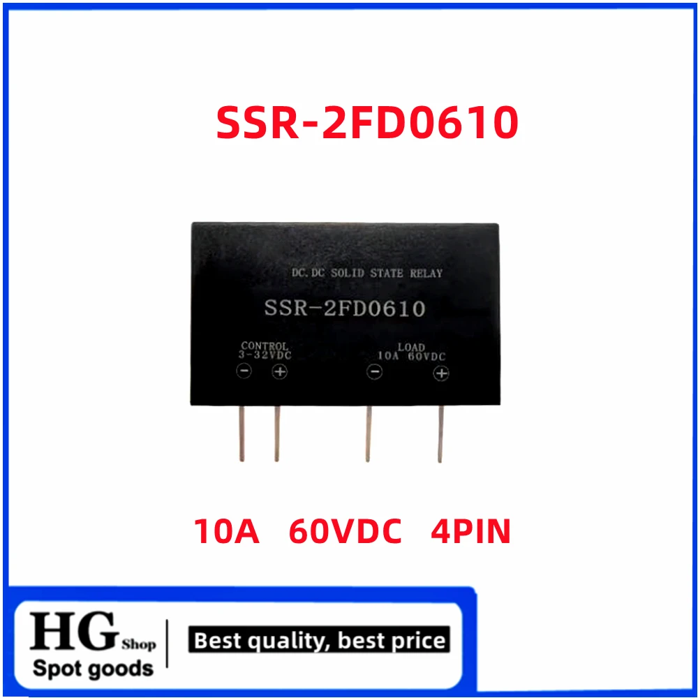 SSR-2FD6005 SSR-2FD0625 SSR-2FD4010 SSR-2FD0610 PCB in-line small DC solid state relay 5A 10A 25A 60V 400V 600VDC