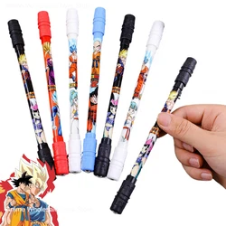 Dragon Ball Son Goku Spinning Pen Anime 0.5mm Gel Pen Black Ink Ballpoint Pen Cartoon Children Spinning Game Hand Spinner Pens