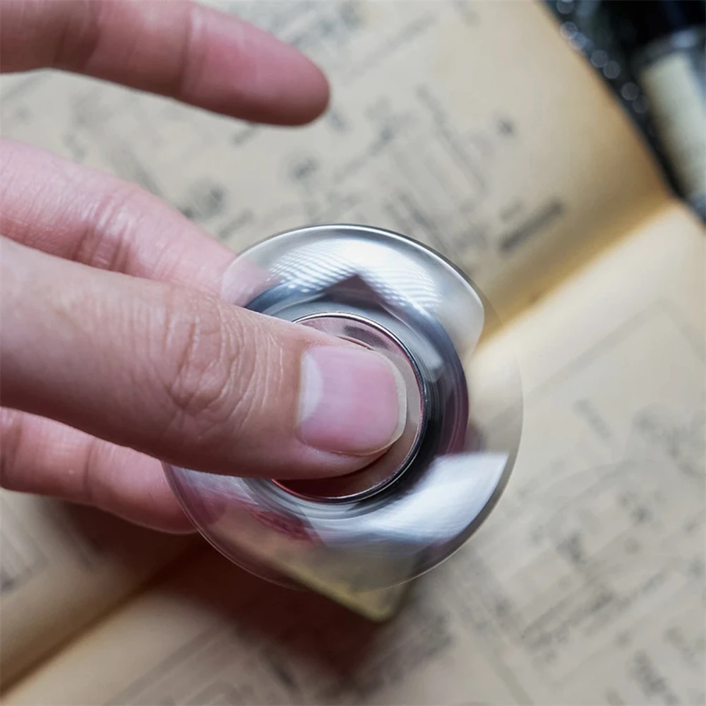 ลูกข่างสแตนเลส LINK ของเล่น EDC คลายเครียด ของเล่นสไลด์มือ บรรเทาความวิตกกังวล ของเล่นเสริมพัฒนาการทางประสาทสัมผัส