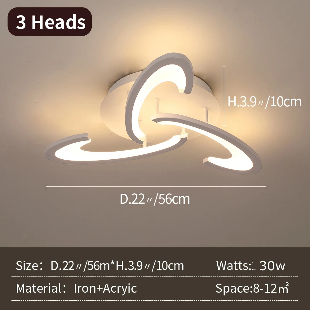 Moderne Decke Lampe Acryl Led Kronleuchter Wohnkultur RC Dimmen Plafond Anhänger Leuchte Wohnzimmer Esszimmer Schlafzimmer Glanz – Detail 7