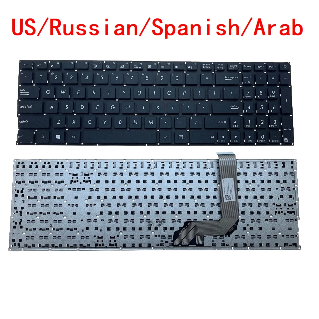 US RU SP AR Keyboard For ASUS X542U X542UA X542UF X542UN X542UR X542 K542 A542 X542U FL8000 A580U F580U V587U X542 K542 A542 FL8