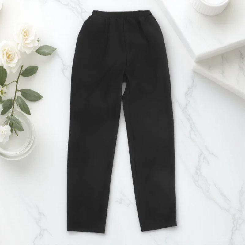 

A Pair of Black Breathable Chef Pants Oil Proof Size S Workwear Restaurant Kitchen Canteen Uniform