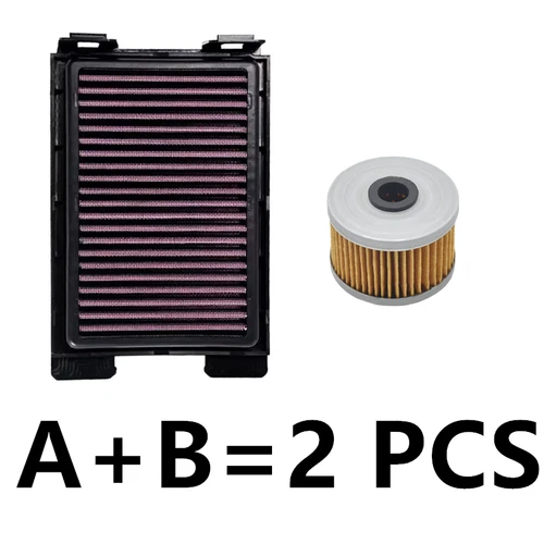 Imagen 1 del producto Filtro de aire de alto flujo para motocicleta Honda CBR300R CB300F CBR250R CB250F, limpieza de aire de admisión, Reduce el consumo de combustible, protege el motor