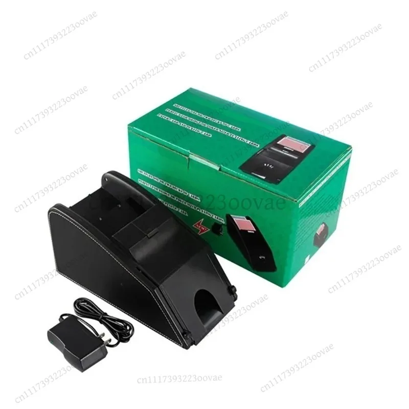 Double Use Deluxe 2-in-1 Automatic Card Shuffler and Dealing Shoe Casino Poker Game Accessories Machine