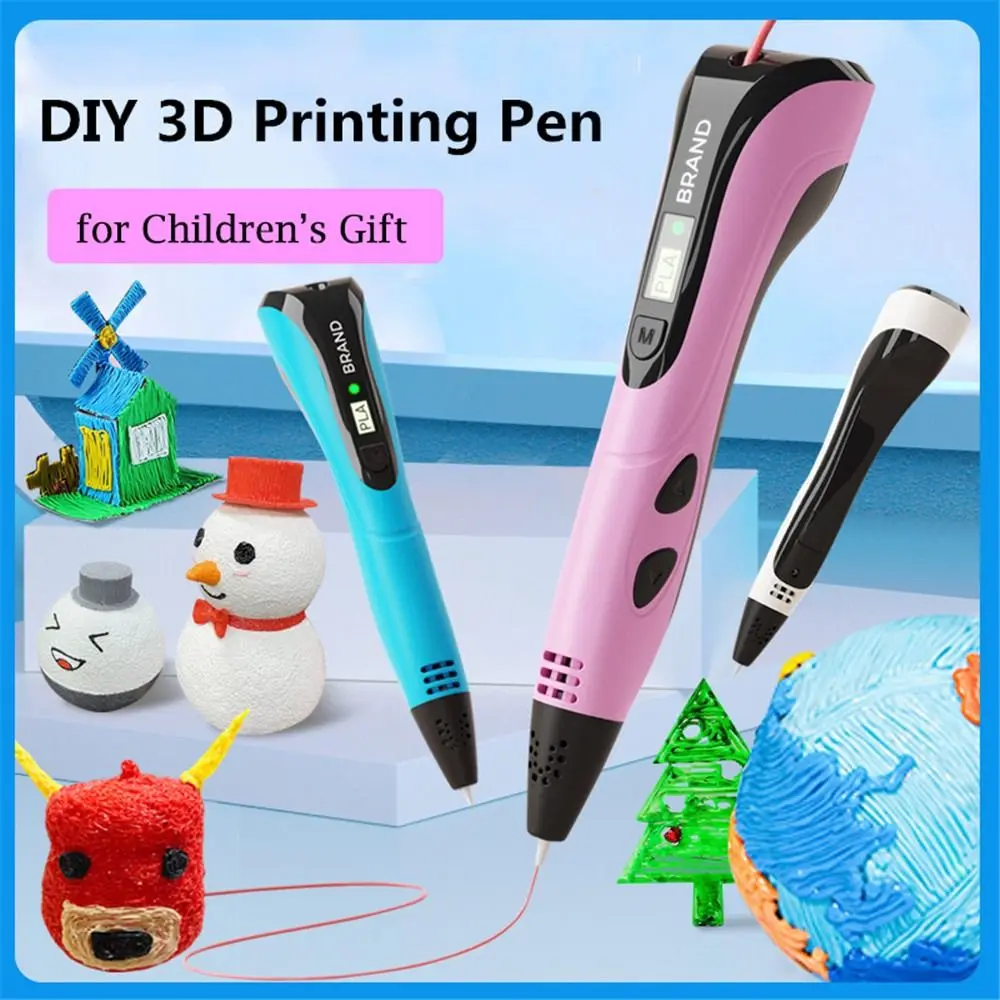 3D Printing Pen DIY Drawing Pen for kids Adult Creatived Toy 12 Colors 36M PLA Filaments +USB Type-C Rechargeable