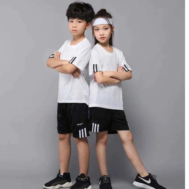 Children Boy & Girl Quick Dry Badminton Clothes Uniform Kid Tennis Jerseys Short Sleeve Tshirt Top and Shorts 2pcs Tracksuit