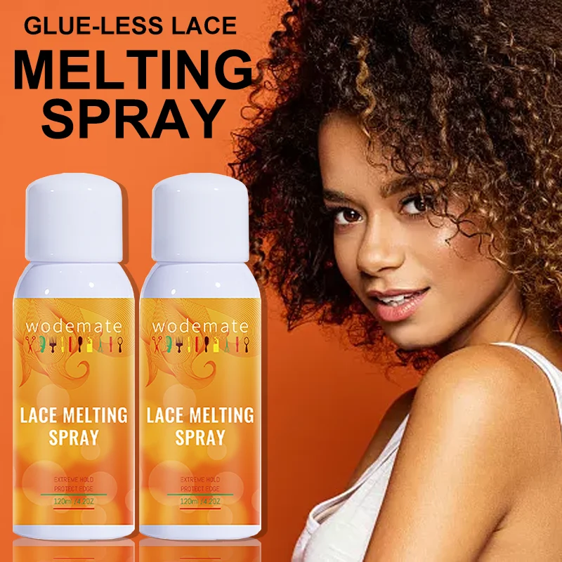 Lace Melting Spray Glueless Hair Adhesive For Wigs Fast Drying Lace Bond Adhesive Spray For Toupee Frontal Hairpiece Wholesale