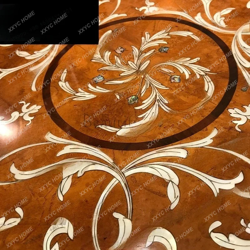 XX Shell inlaid parquet neoclassical corner few British edge few