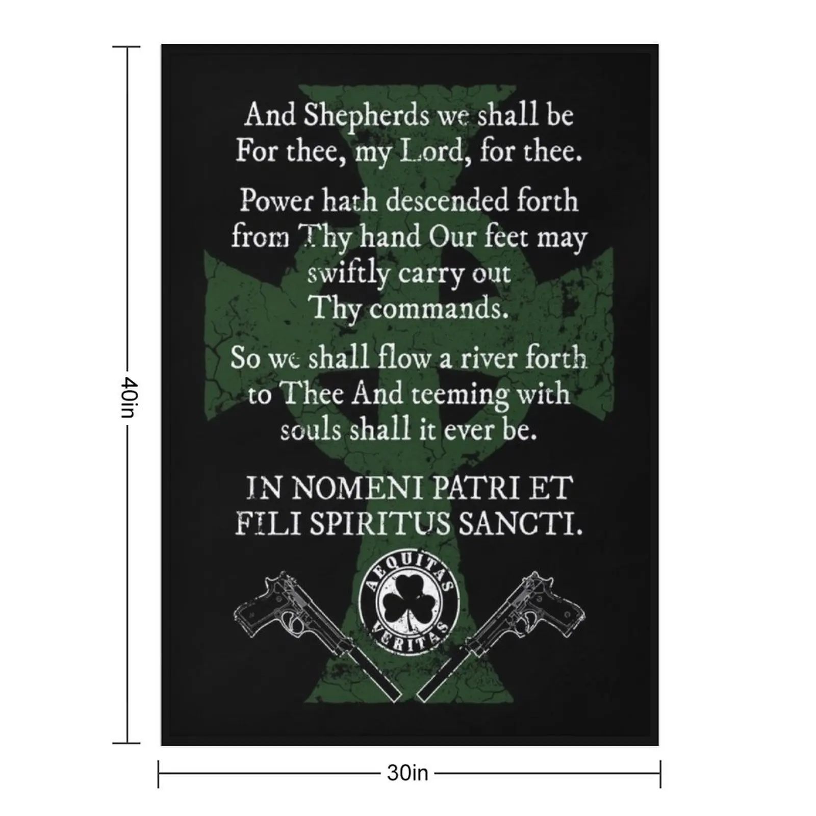 Boondock Saints prayer Throw Blanket Vintage Luxury Throw Kid'S Designers Blankets