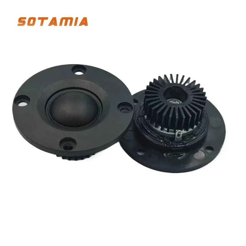 SOTAMIA 2Pcs 2 Inch Tweeter 52mm 4 Ohm 20W Silk Film Audio Speaker Home Music Treble Speaker HIFI Loudspeaker with Heatsink