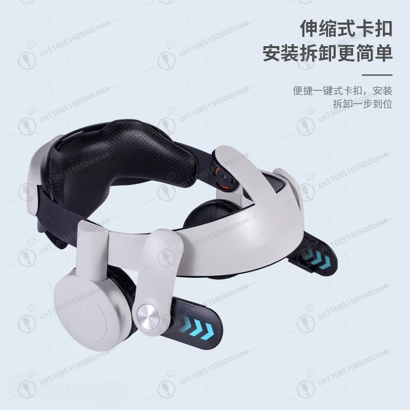 Ergonomic Comfort VR Head Strap Replacement Accessory Adjustable Head Band With Integrated Headphones
