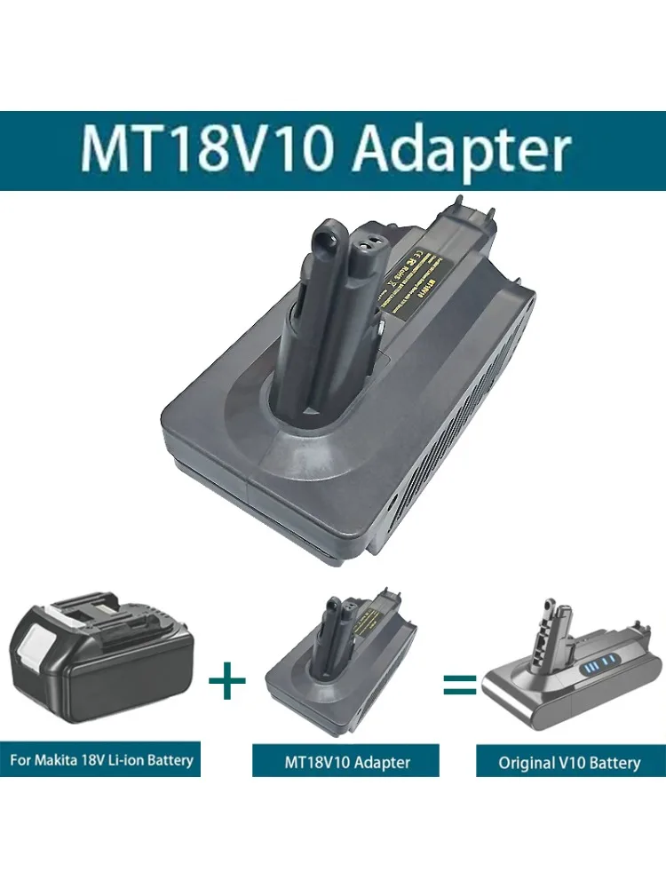 Adapter baterii MT18V10 do konwersji baterii litowych Makita 18V na odkurzacze bezprzewodowe Dyson serii V10 — zdjęcie produktu 7
