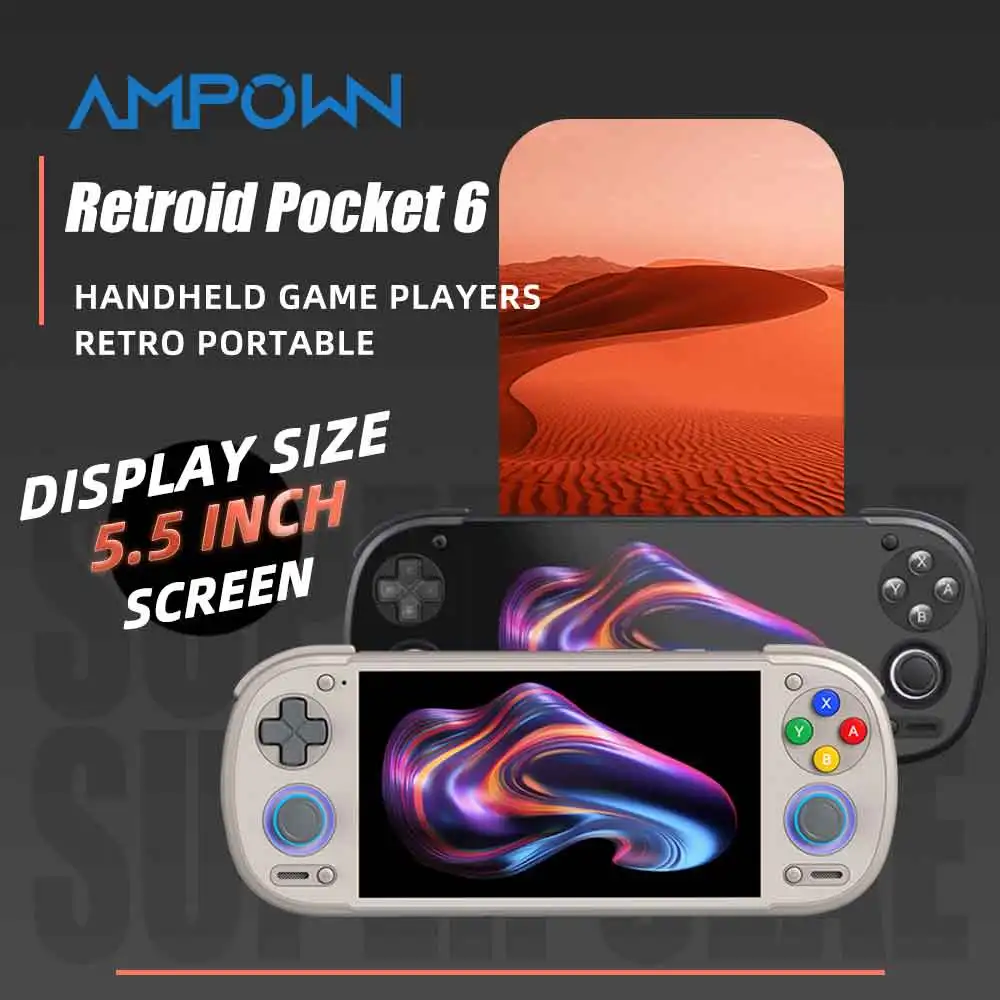 Retroid Pocket 6 Handheld Game Console 5.5