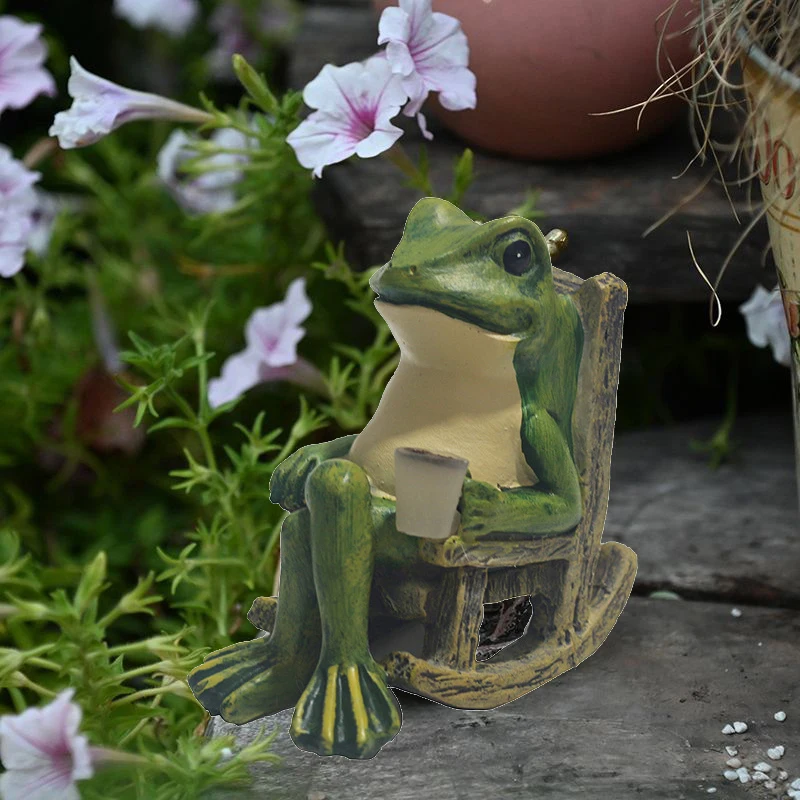 

Solar-Powered Miniature Frog Statue – Indoor/Outdoor Decor for Garden, Lawn, Balcony & Patio