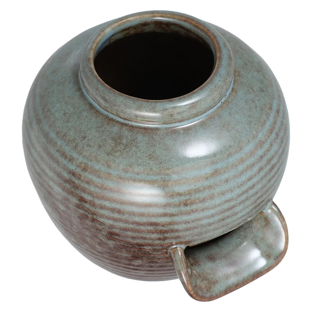 

Outdoor Ceramic Fountain Jar Ancient Fish Tank Design Garden Waterfall Decor Circulating Water Feature for Courtyard Patio