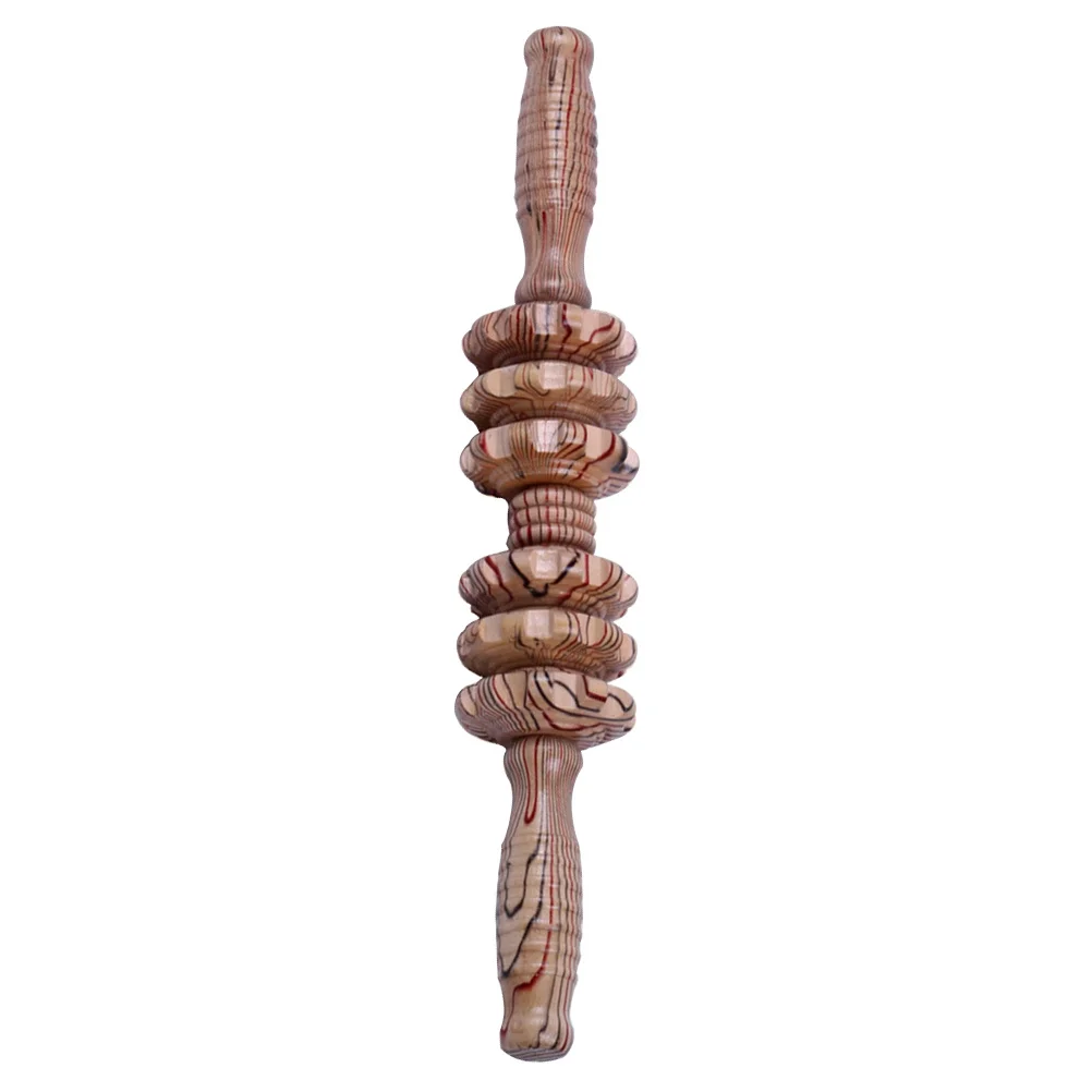 

Деревянный роликовый массажер для спины для глубокого облегчения мышц Эргономичный ручной дизайн Гладкий деревянный ролик для мышц тела для домашнего использования