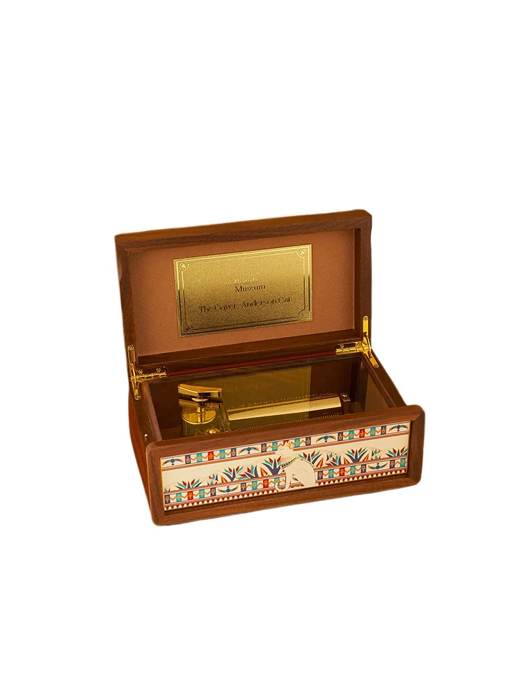 

Sound black walnut music box retro premium music box for girls' girlfriends' birthday gifts