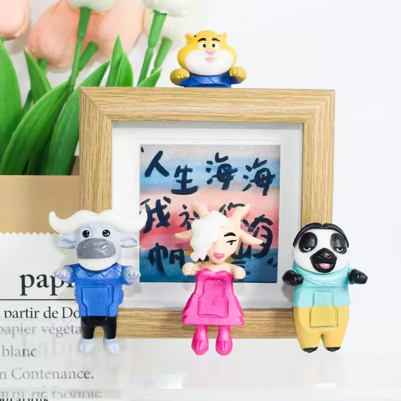 Miniso zootopia 2 caixa cega bonito nick judy figura de ação boneca caixa mistério anime figuras dos desenhos animados coleção modelo brinquedo