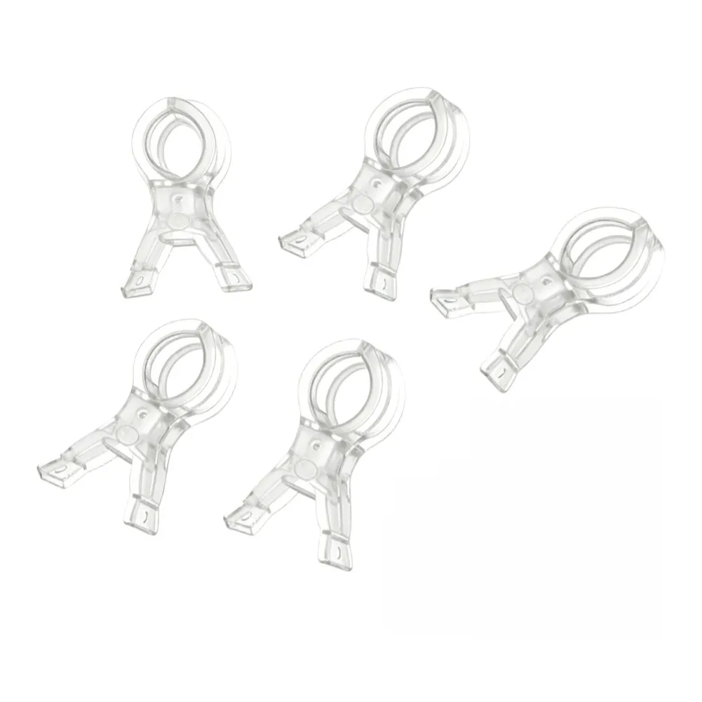 Spring-Driven Clear Clips for Drying For Underwear Trousers and Supporting Light Materials in Home and Travel Settings