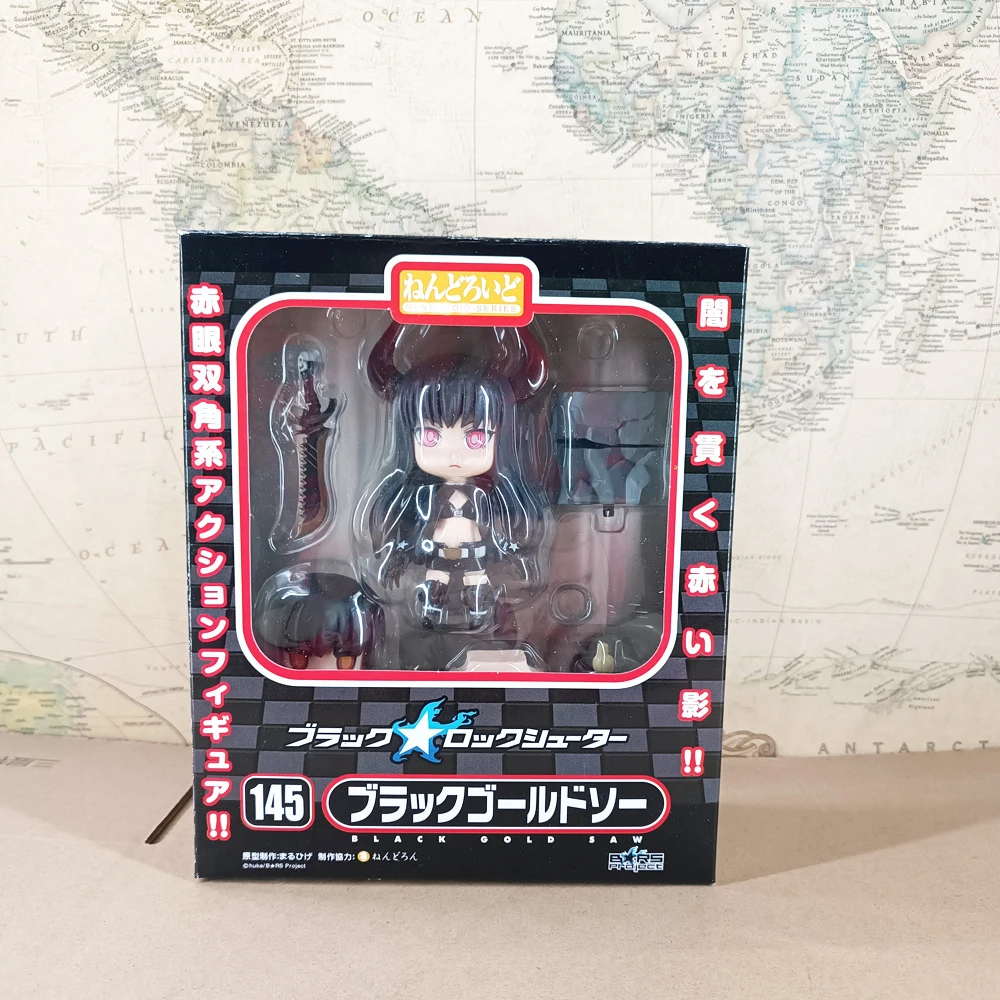 Classic Game Anime Black Rock Shooter Black Gold Saw 145# Figure Model Toys Gift