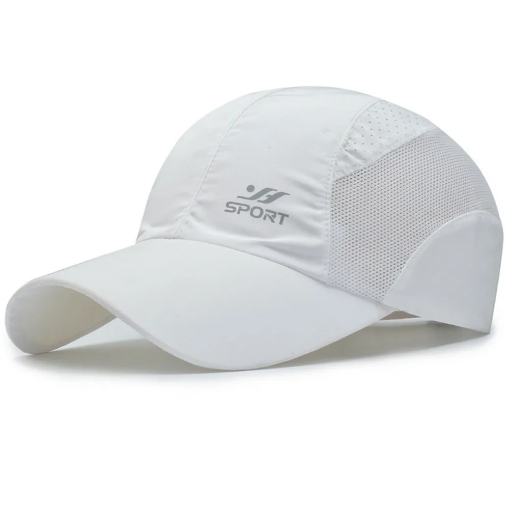 

Quick Drying Fabric Sports Hats Breathable Adjustable Men's Sun Hats Sun Protection Casual Baseball Net Caps Spring Summer