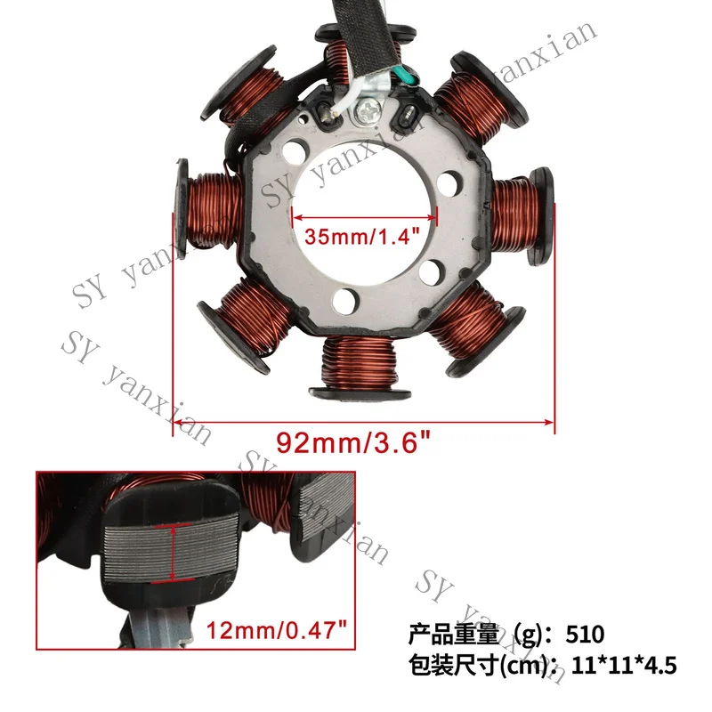 SY+ For Honda Alternator Magneto Stator Coil CRF125 CRF125F CRF125FB 2014-2018<