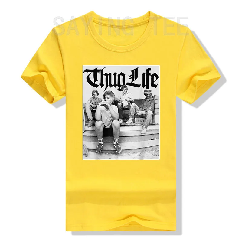 Girls Golden Thug Life 80\'s TV Sitcom Lover Fan Gift T-Shirt Grandma Grandmother Music Lover Tee Cool Retro Women\'s Fashion Tops