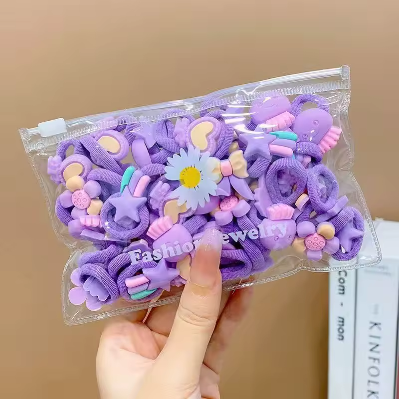 10/20Pcs/Set Cute Cartoon Rubber Elastic Hair Bands Girls Not Hurt Hair Small Scrunchie Kids Sweet Hair Ties Hair Accessories - Image 16