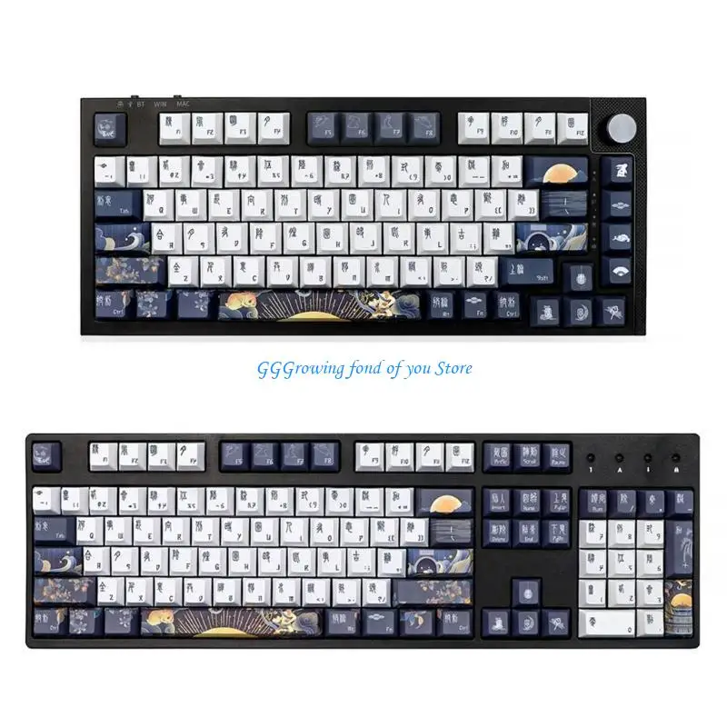 H9EB 130 TasteCaps für 61 64 68 75 84 96 980 104 108 MX-Switch Mechanische Tastatur