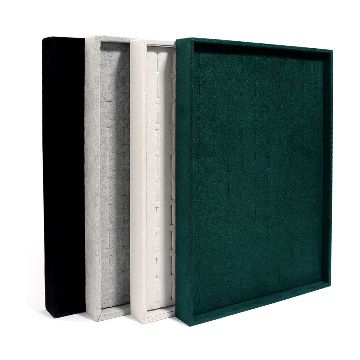 علبة تنظيم عرض المجوهرات المخملية، مبيعات تخزين رائعة للاستخدام المنزلي، صندوق على شكل درج للخواتم والأقراط ودبابيس المصنف #6